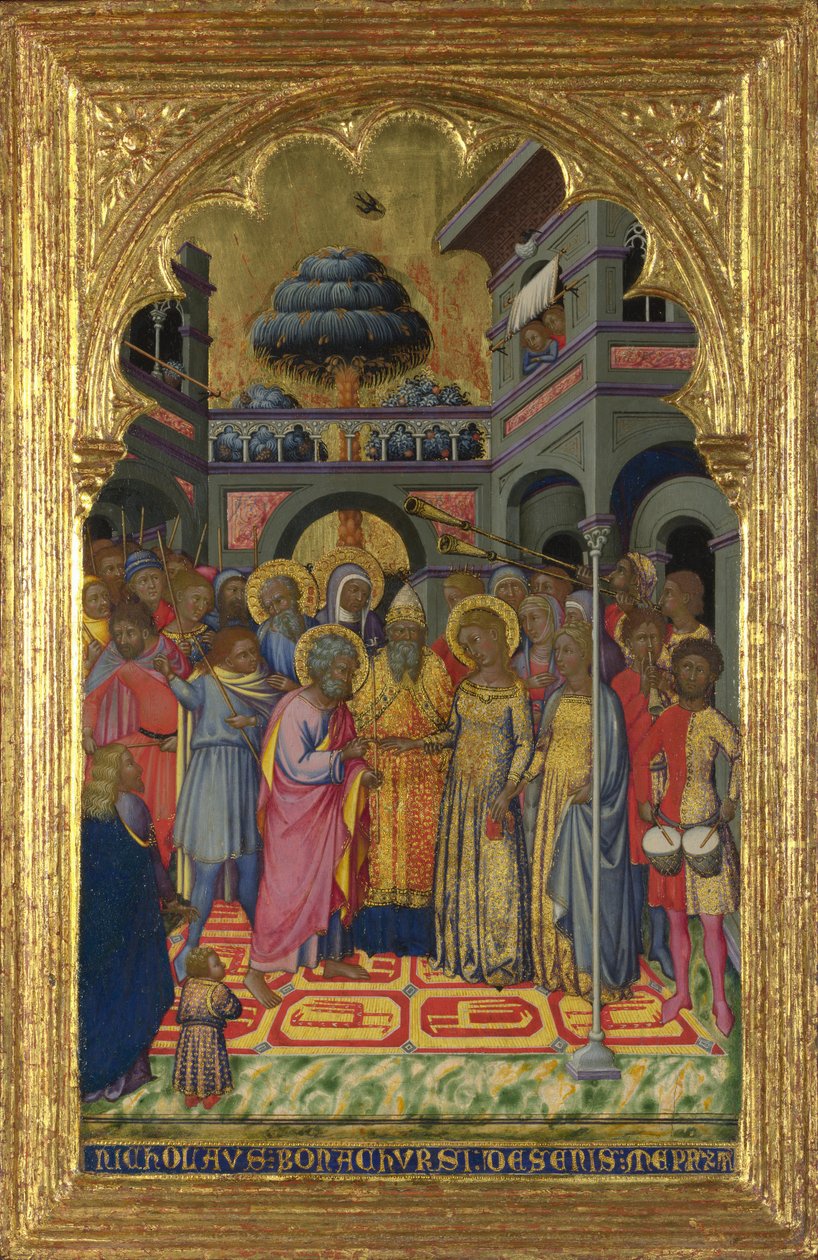 Het Huwelijk van de Maagd, ca. 1380 door Niccolò di Bonaccorso
