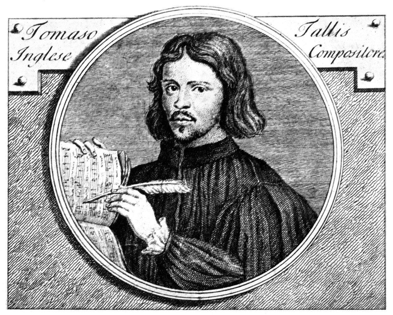 Thomas Tallis, c1505-1585, Engelse organist en componist, 1700 door Niccolo Francesco Haym