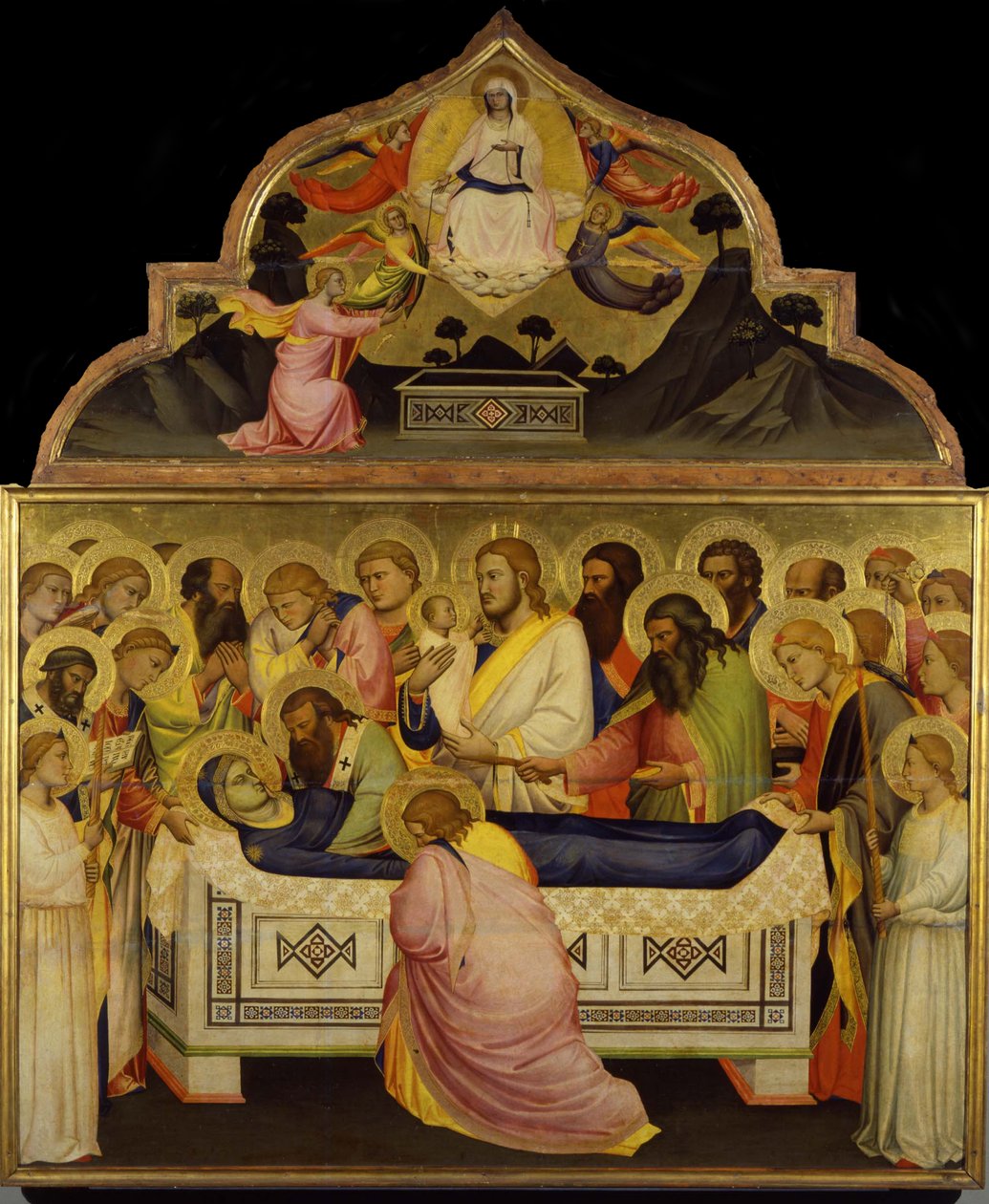 De Dood van de Maagd, ca. 1370-1375 door Niccolo di Pietro Gerini