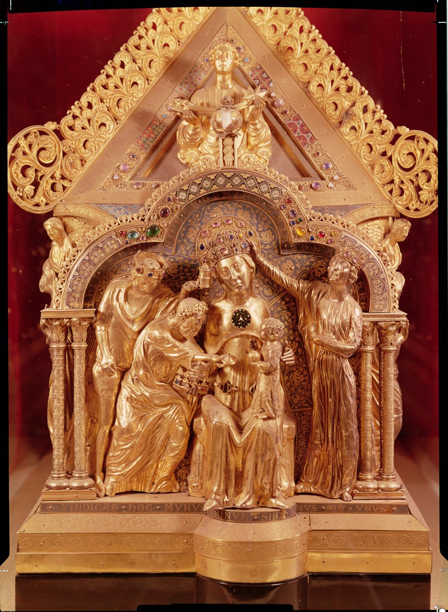 Aanbidding der Wijzen, gevel van Onze-Lieve-Vrouwe Heiligdom van Notre-Dame, 1205 door Nicholas of Verdun