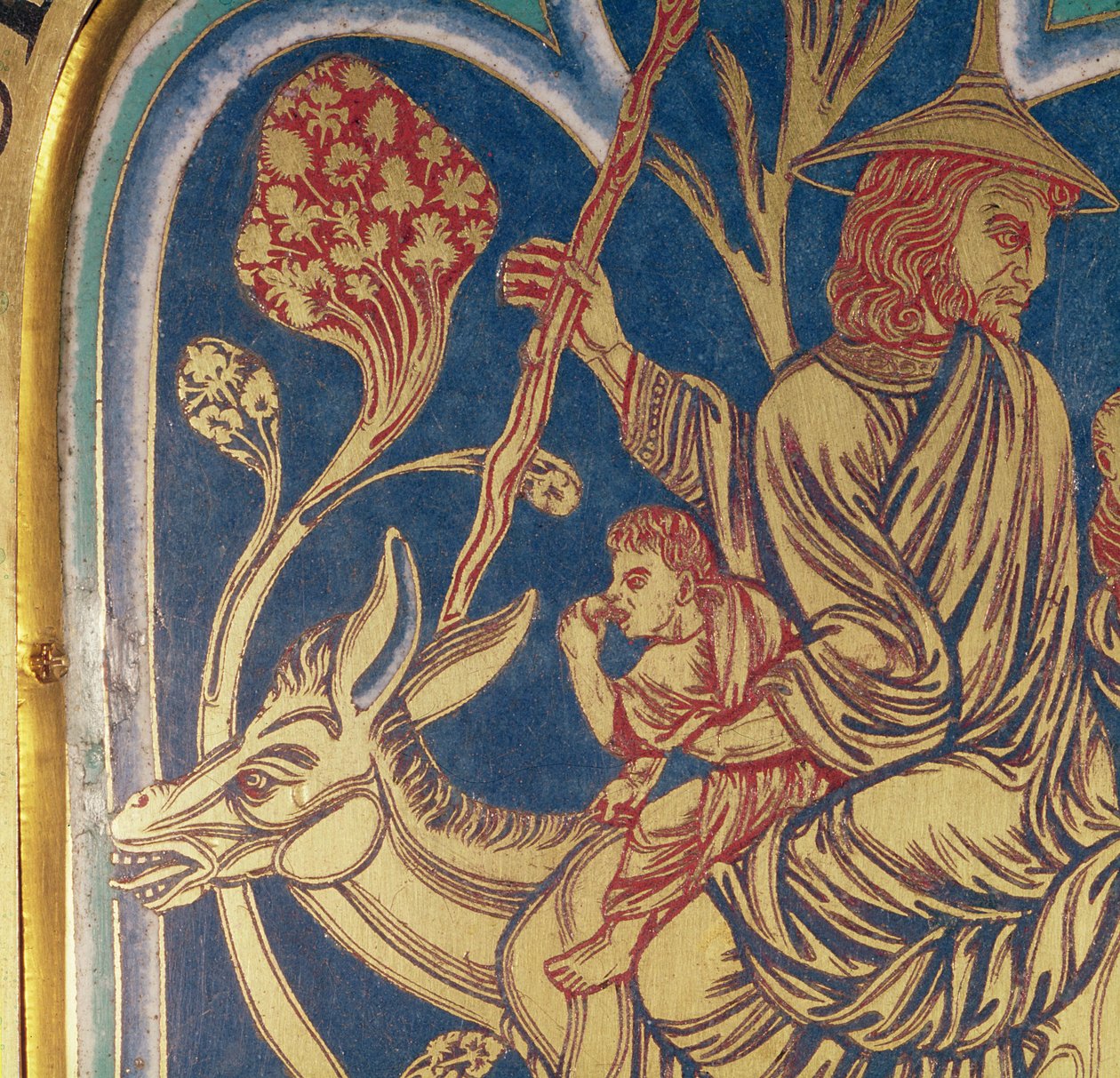 Het Verduner Altaar, detail van een paneelrand door Nicholas of Verdun