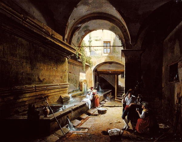 Het Klooster Washuis door Nicholas Ambroise Chatelin