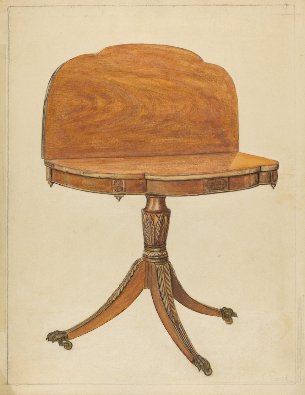 Kaarttafel door Nicholas Gorid