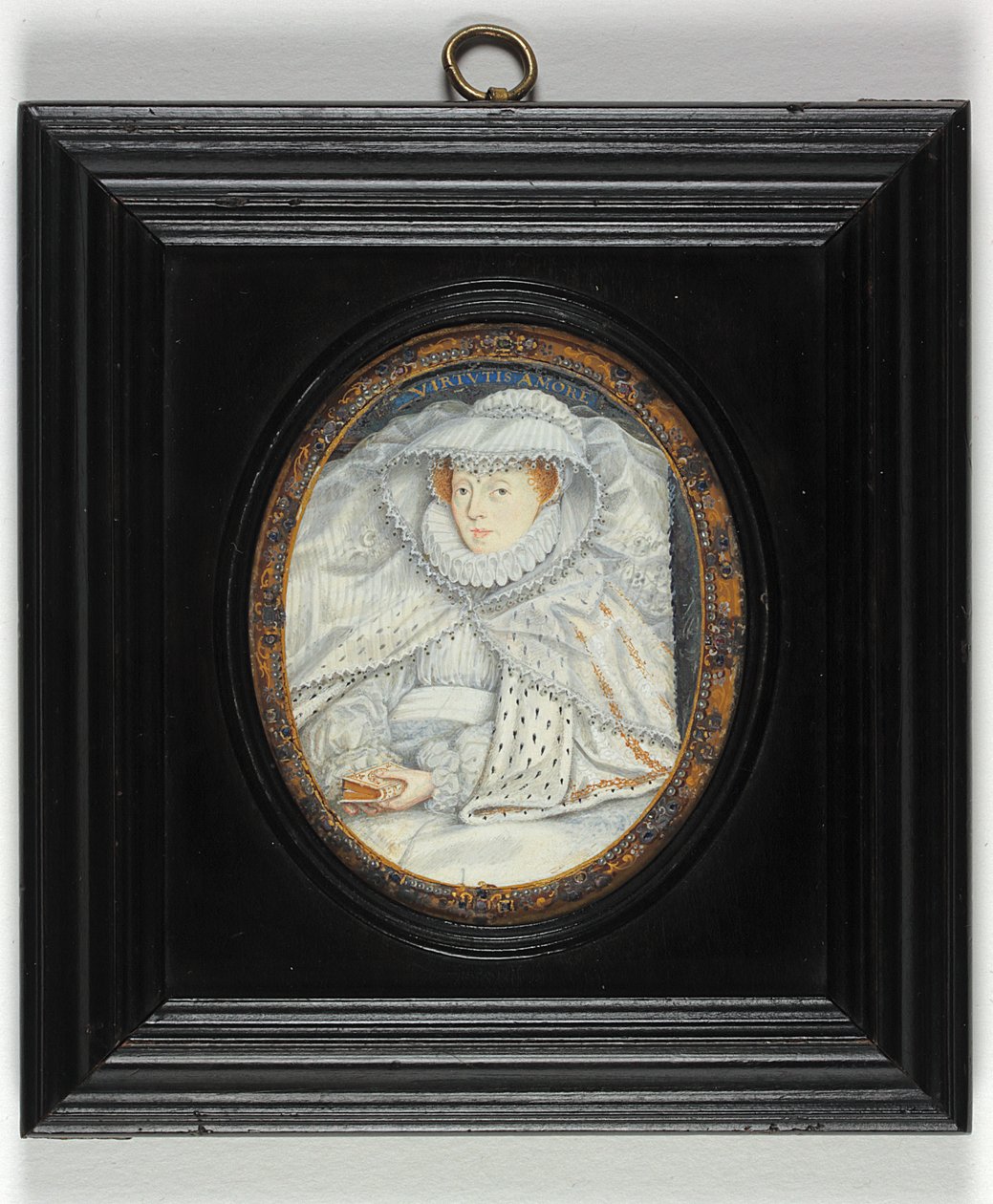 Een dame traditioneel geïdentificeerd als Mary Queen Of Scots door Nicholas Hilliard