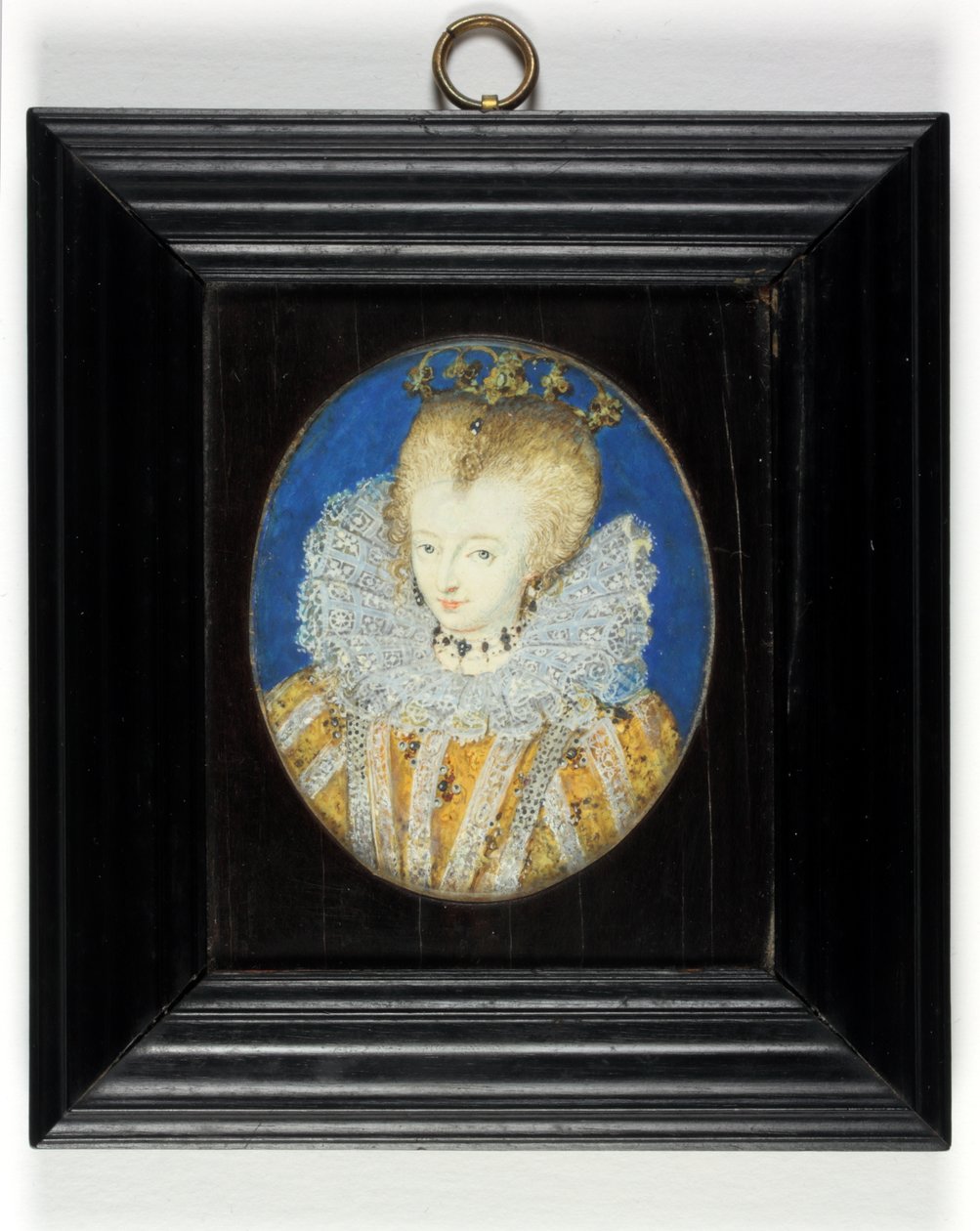 Een dame traditioneel geïdentificeerd als koningin Elizabeth I als prinses door Nicholas Hilliard