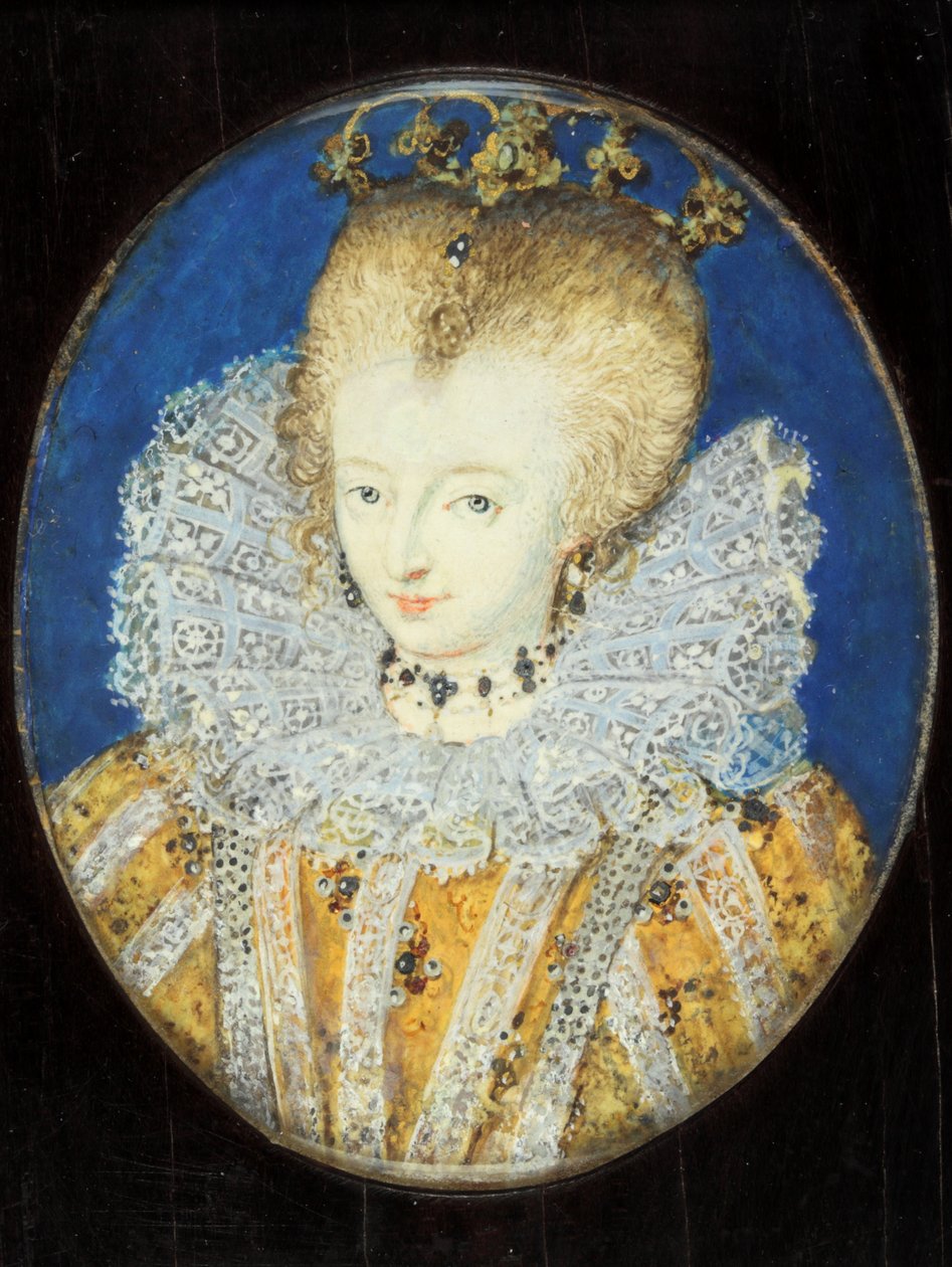 Een Dame traditioneel geïdentificeerd als Elizabeth I toen Prinses door Nicholas Hilliard