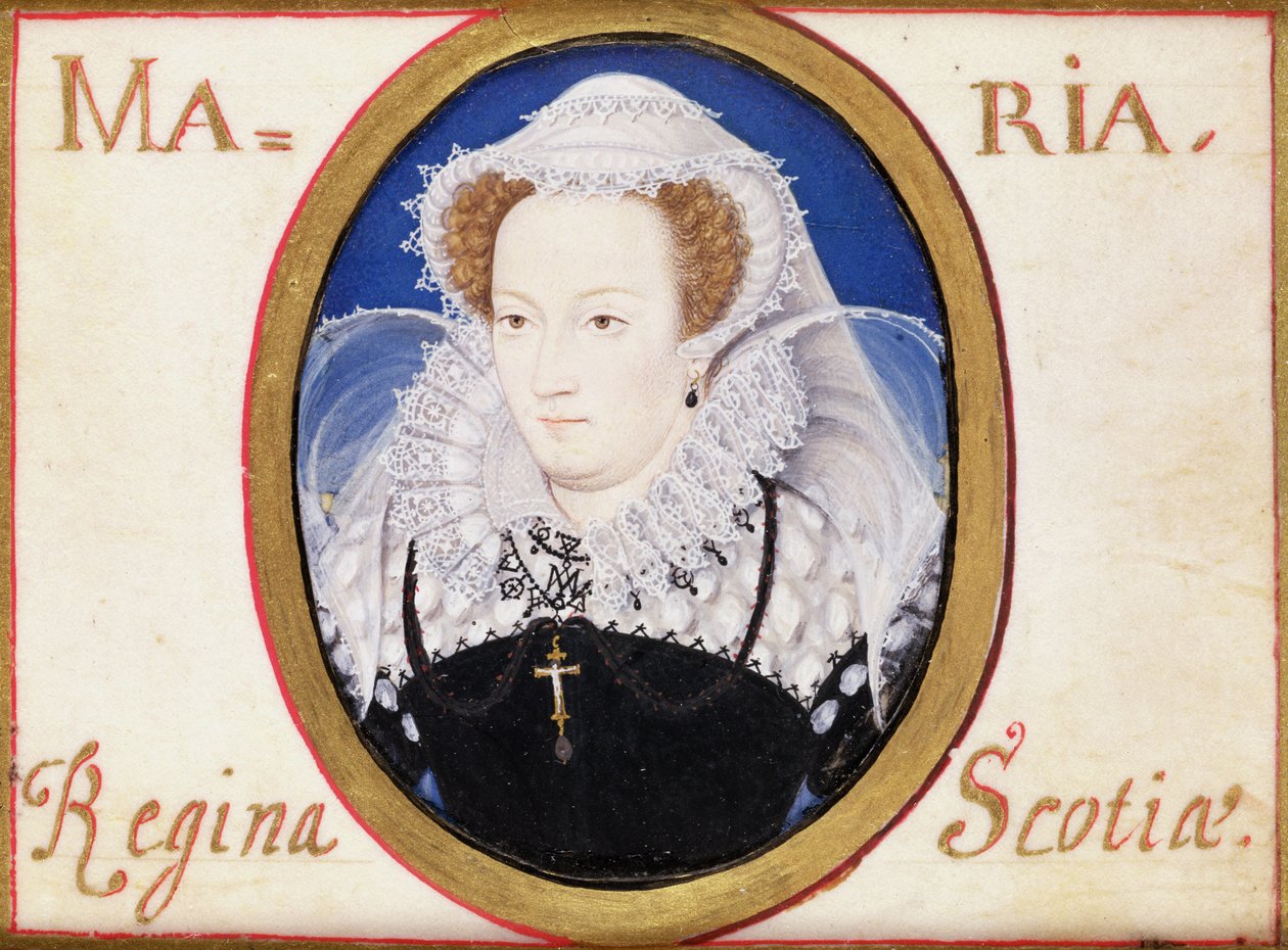 Mary Queen of Scots (1542-87) door Nicholas Hilliard
