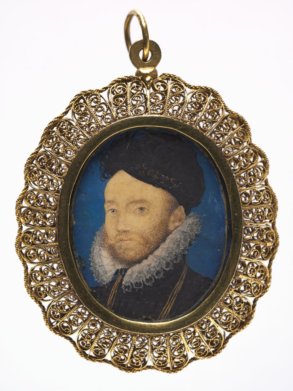 Portret van een man, ca. 1590 door Nicholas Hilliard