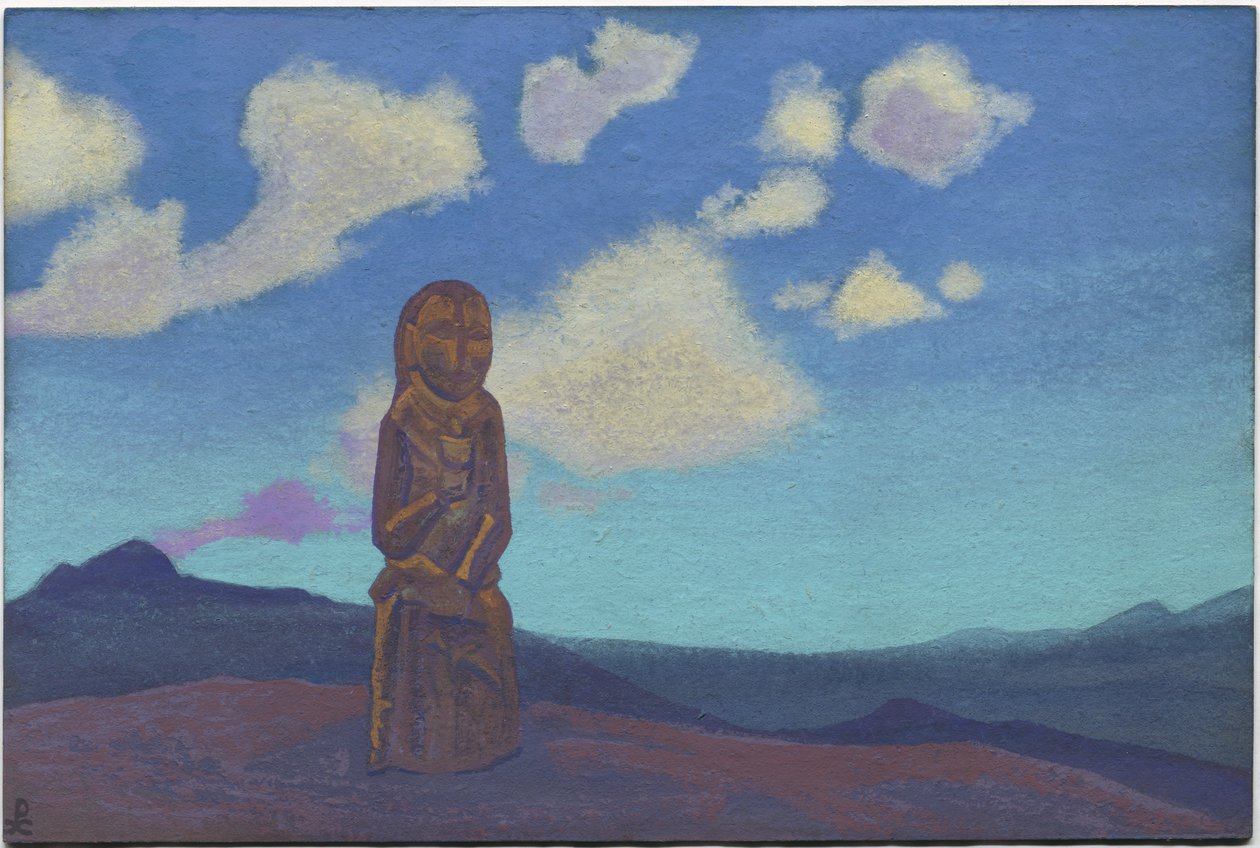 Bewaker van de Kelk, Mongolië door Nicholas Roerich