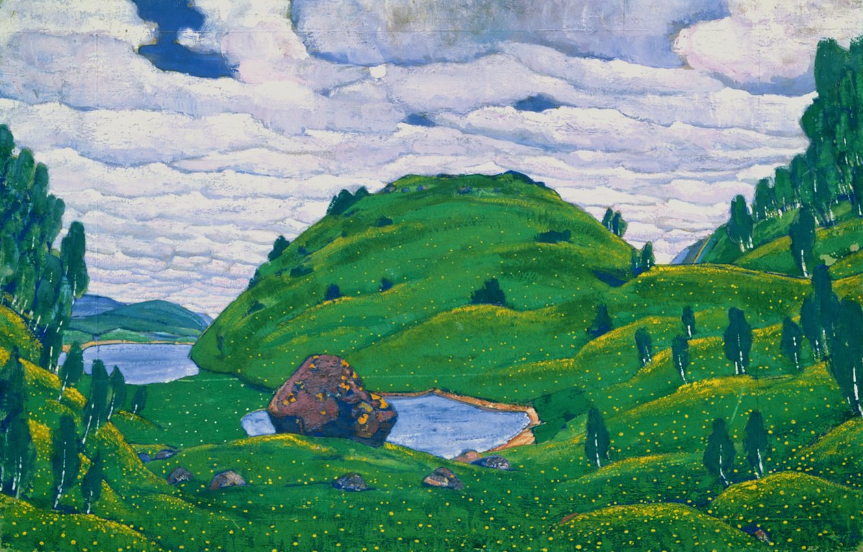 Schets voor "Le Sacre du Printemps" door Igor Stravinsky door Nicholas Roerich