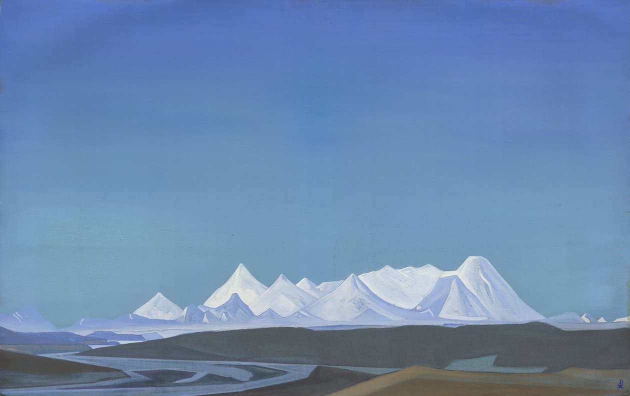 De grootste en heiligste van Tangla, 1932 door Nicholas Roerich