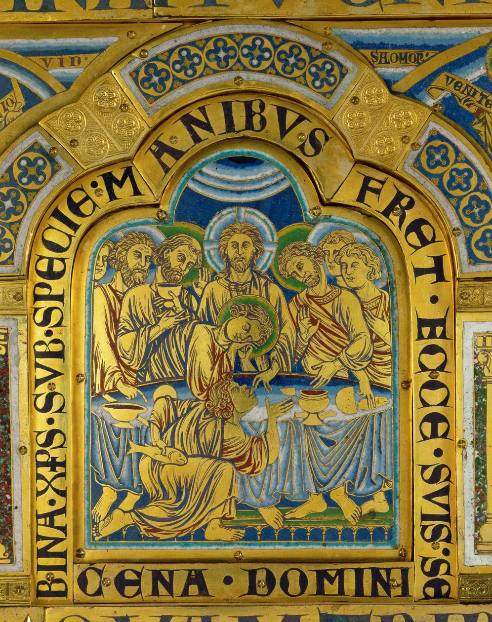 Het Laatste Avondmaal, van het altaar van Verdun ... door Nicholas of Verdun