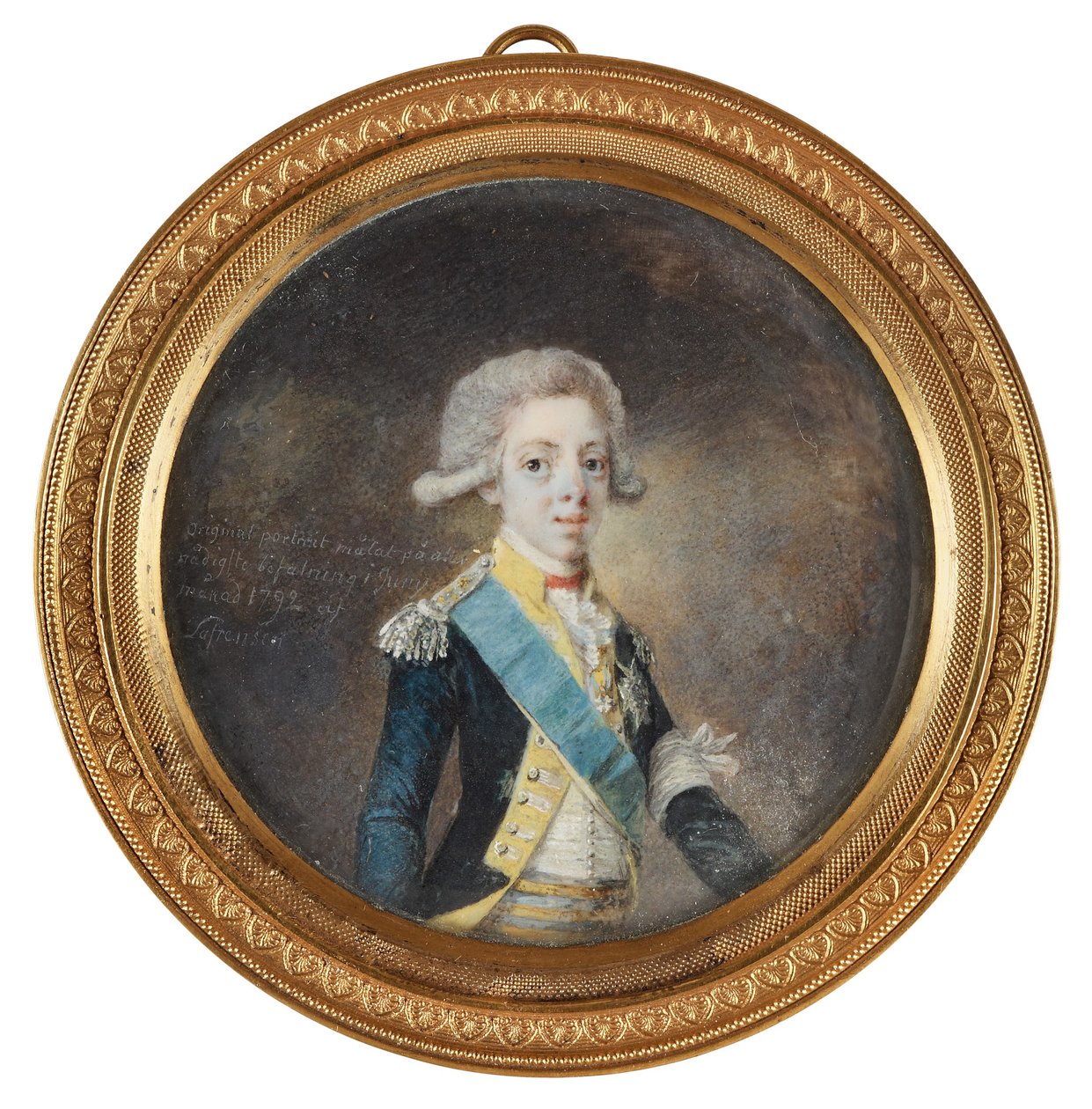 Portret van Gustav IV Adolf van Zweden, 1792 door Niclas Lafrensen