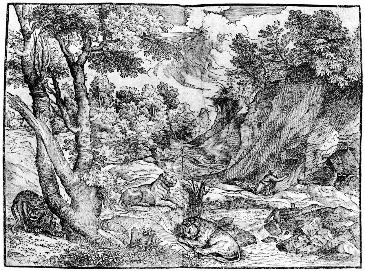 Groot Landschap met St. Hiëronymus, 1937 door Nicolò Boldrini