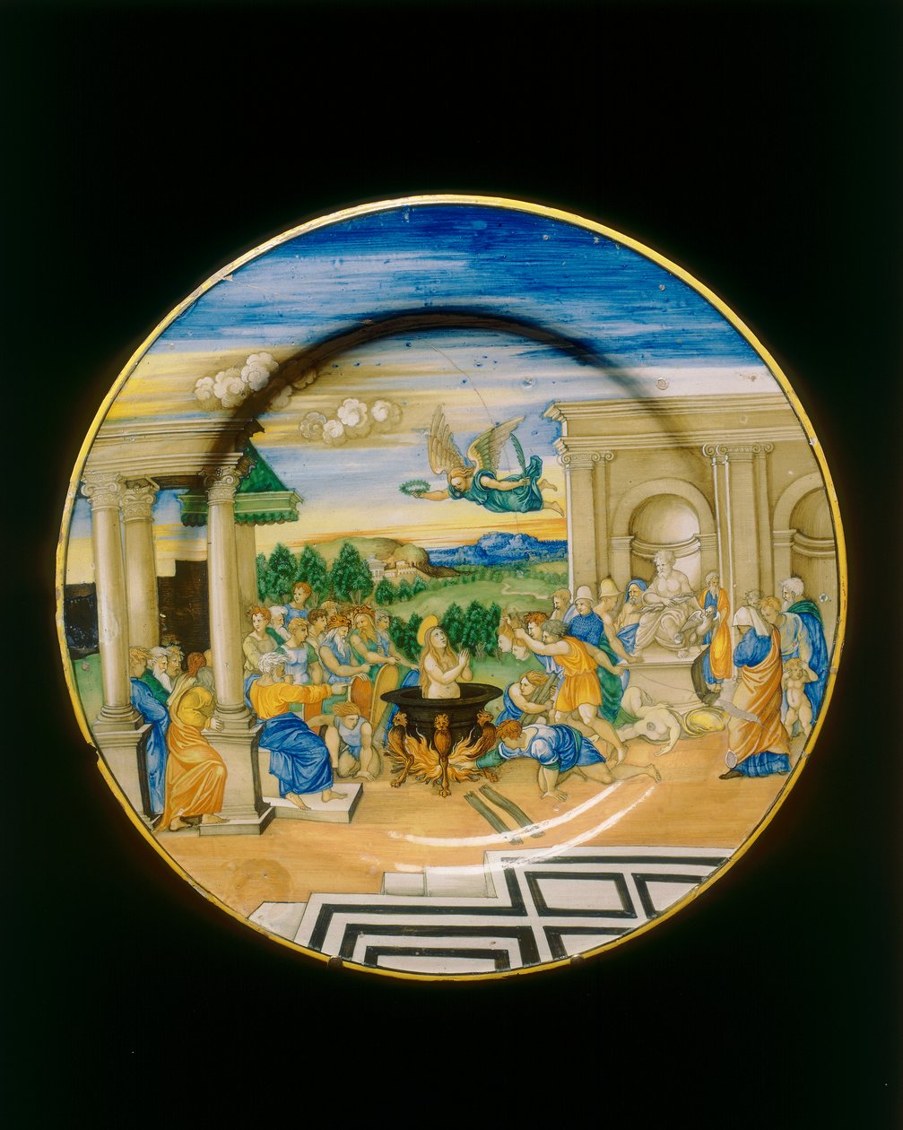 Martelaarschap van Sint Cecilia door Nicolò Pellipario
