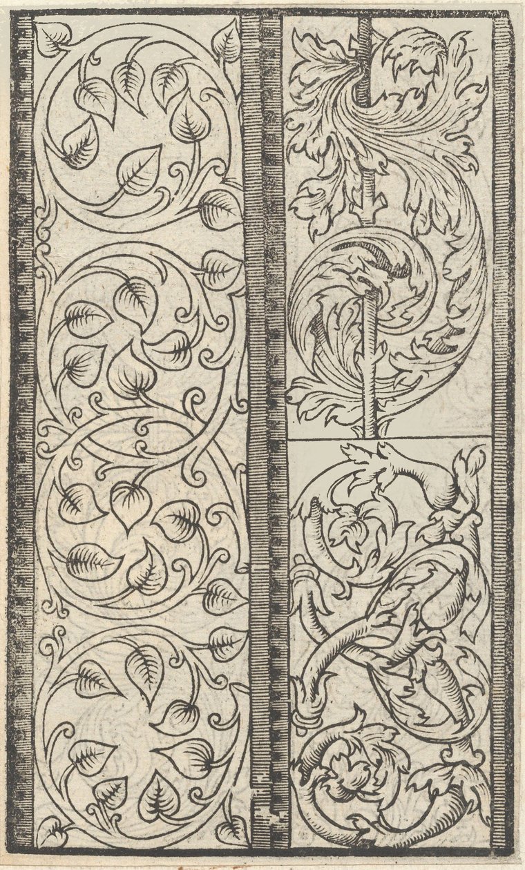 Esemplario di lavori, pagina 6 recto, augustus 1529 door Nicolò Zoppino