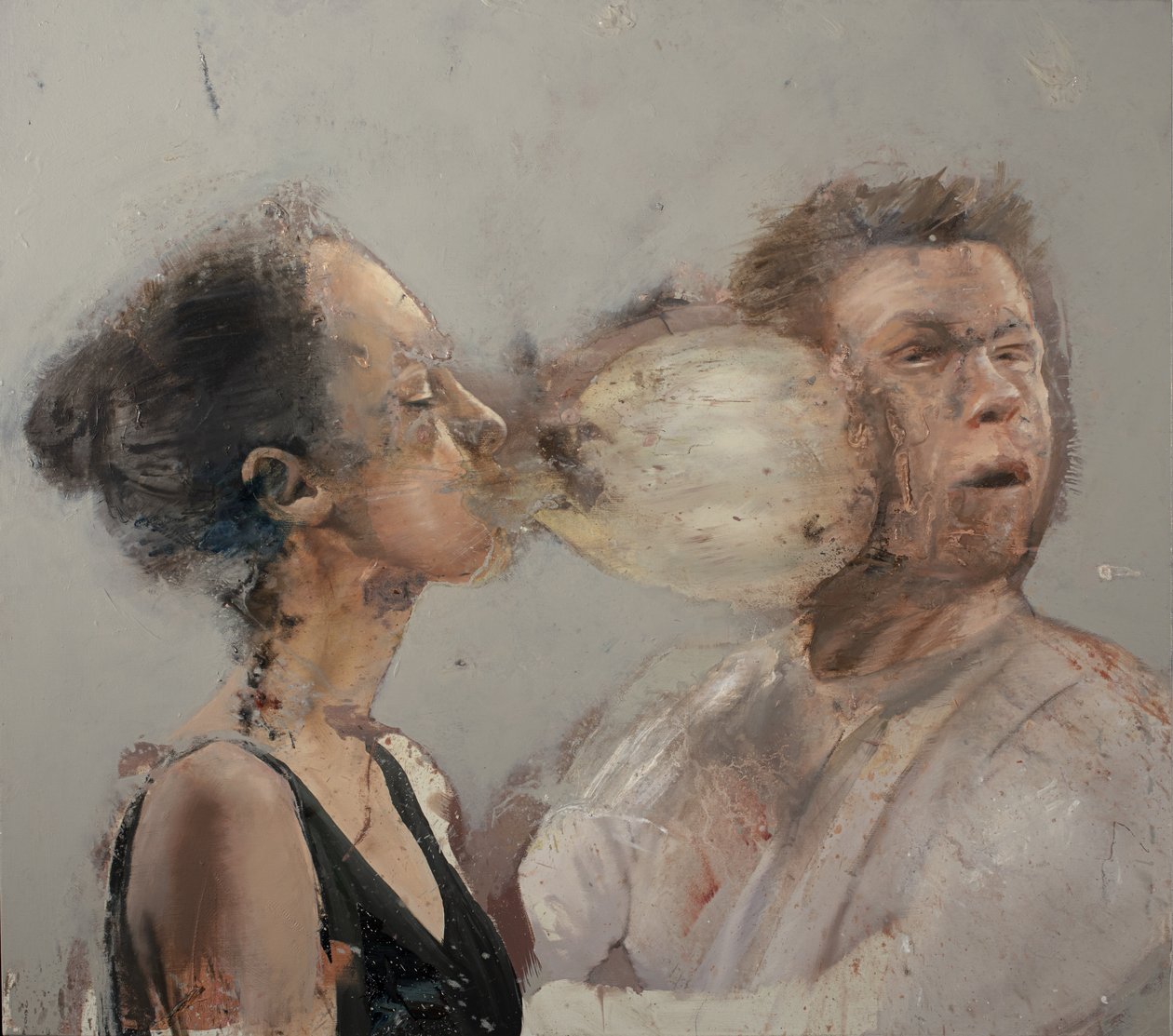 Bubbel bokser meisje II, 2022 door Nicola Pucci