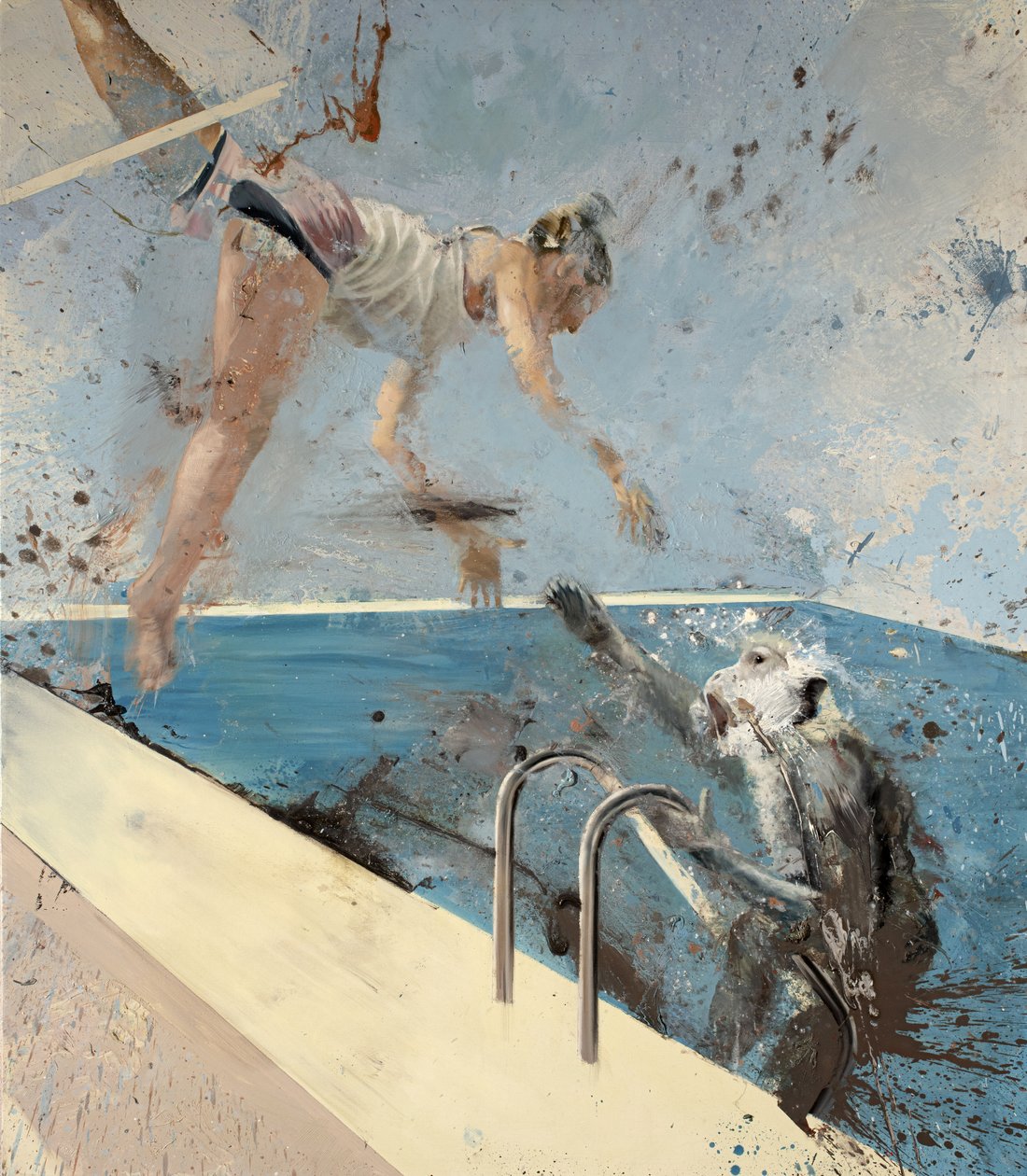 Aap met trapezeartiest door Nicola Pucci