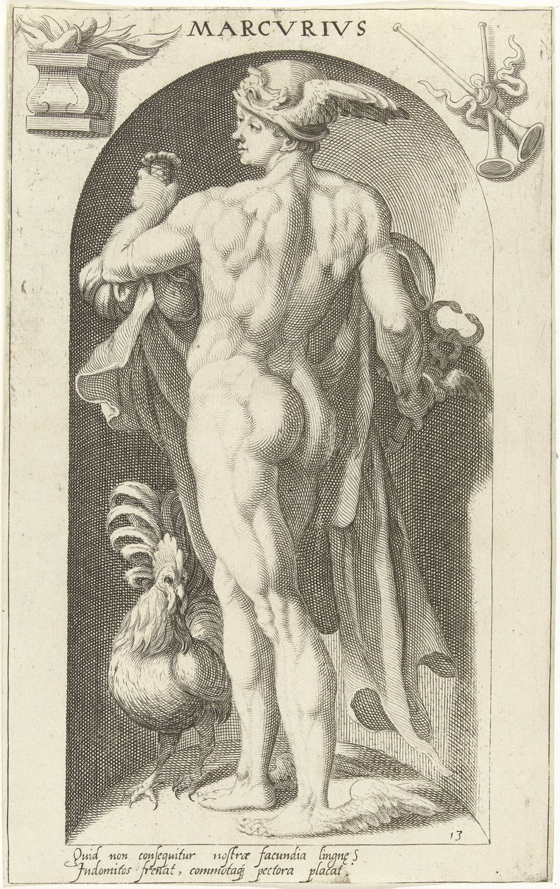 Mercurius door Nicolaas Braeu