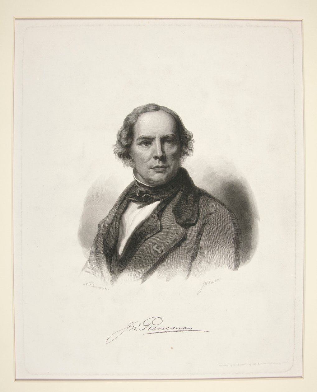 Portret van J.W. Pieneman door Nicolaas Pieneman
