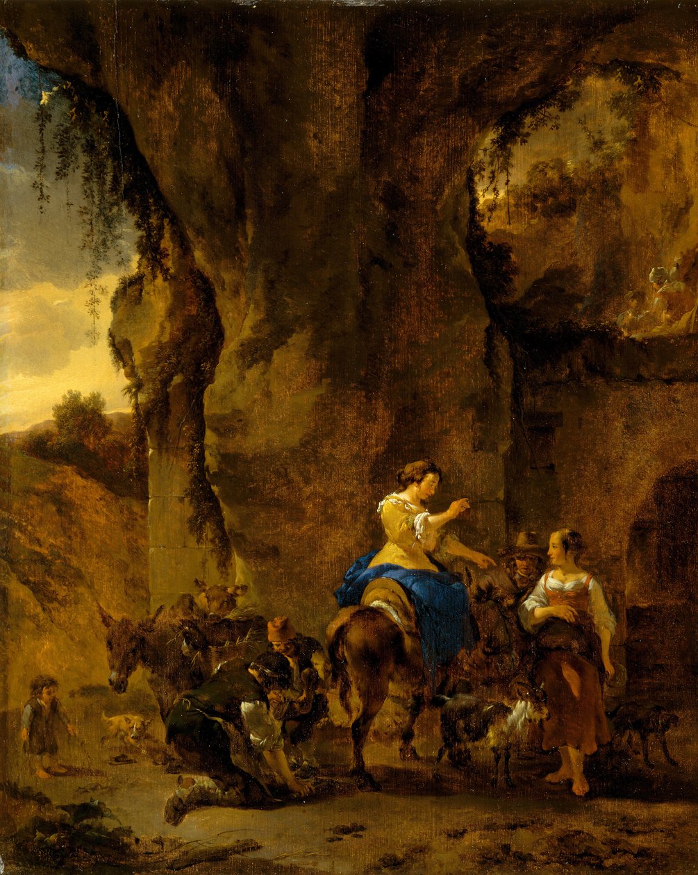 De dorpshoefsmid, vroege jaren 1660 door Nicolaes Pietersz. Berchem