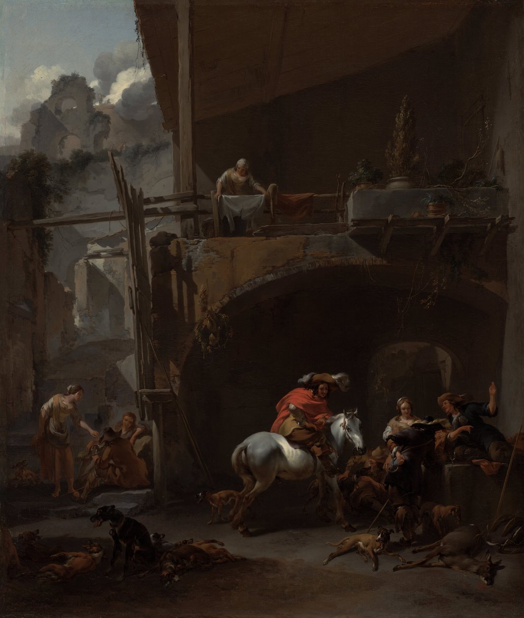 De Terugkeer van de Jacht door Nicolaes Pietersz. Berchem