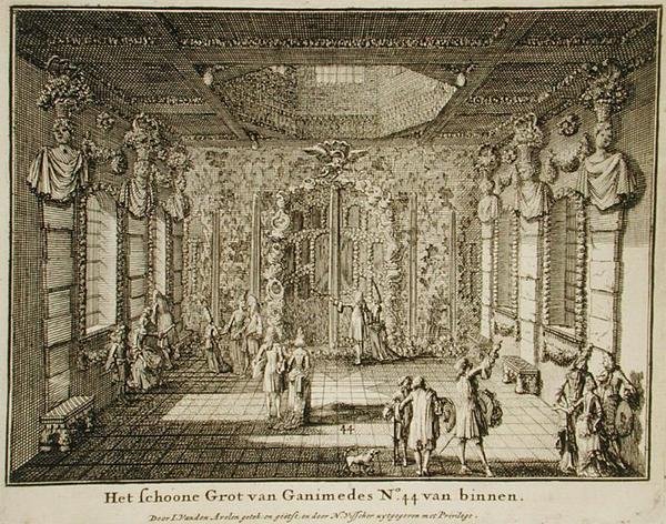 De grot van Ganimedes door Nicolaes Jansz  Visscher