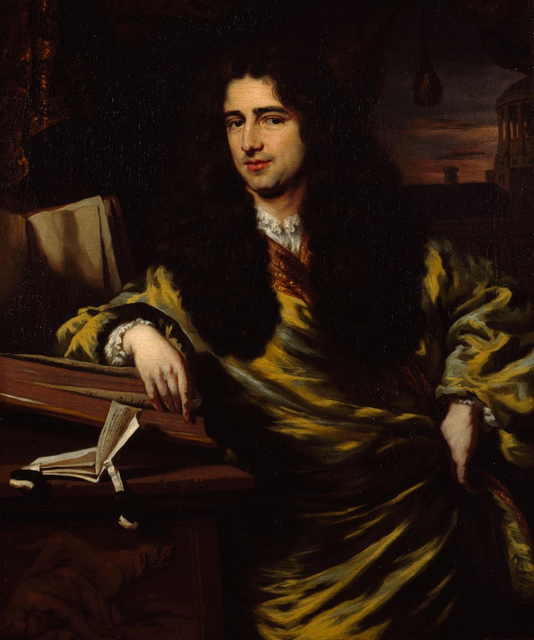 Cornelis Munter (1652-1708) door Nicolaes Maes