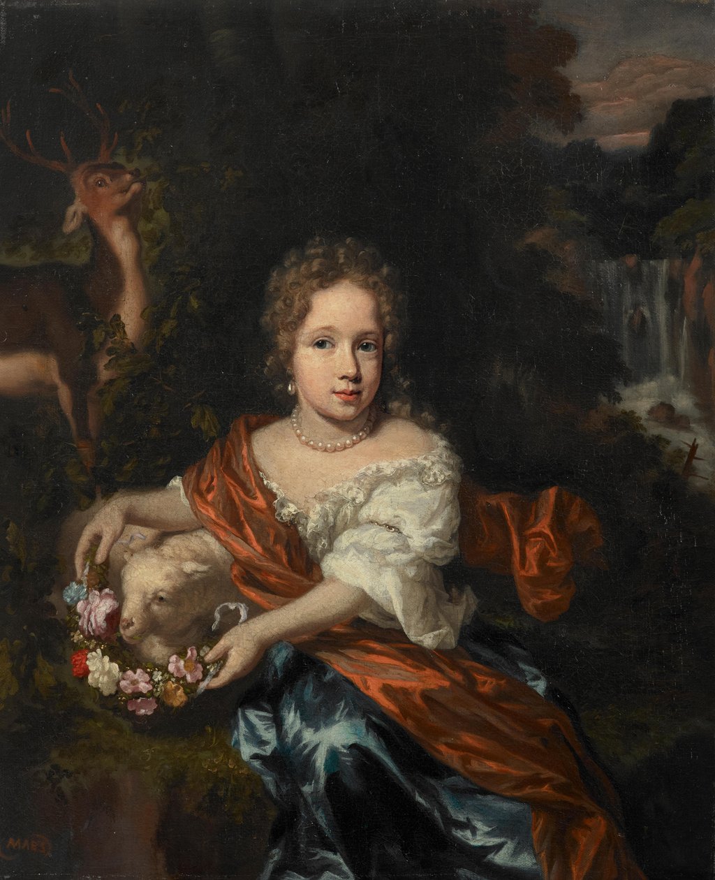Dutch: Portret van een onbekend meisje Portrait of an unknown girl door Nicolaes Maes