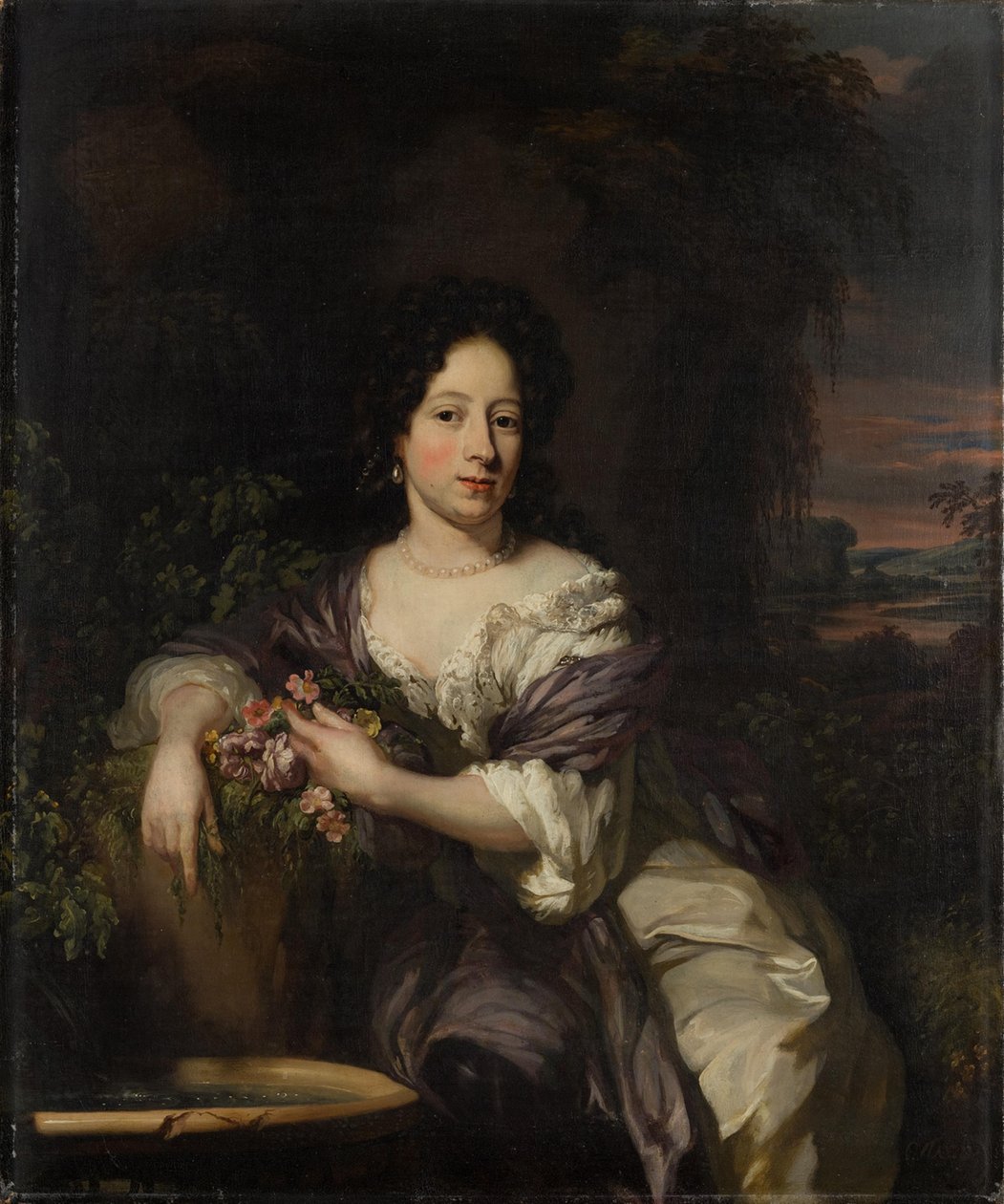 Madelena de la Court (1662-1712) door Nicolaes Maes