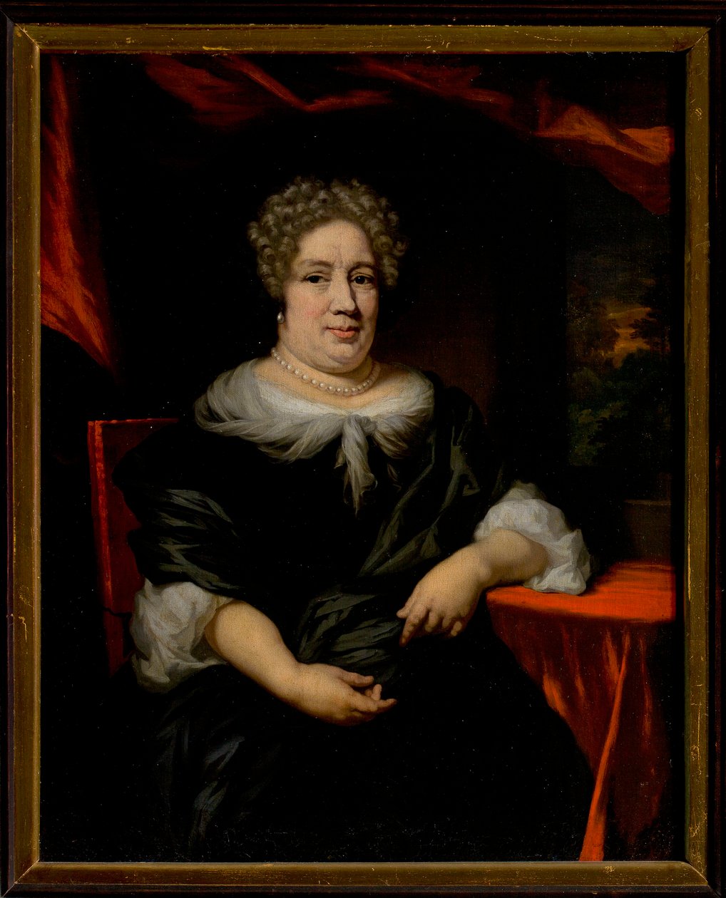 Portret van een dame door Nicolaes Maes