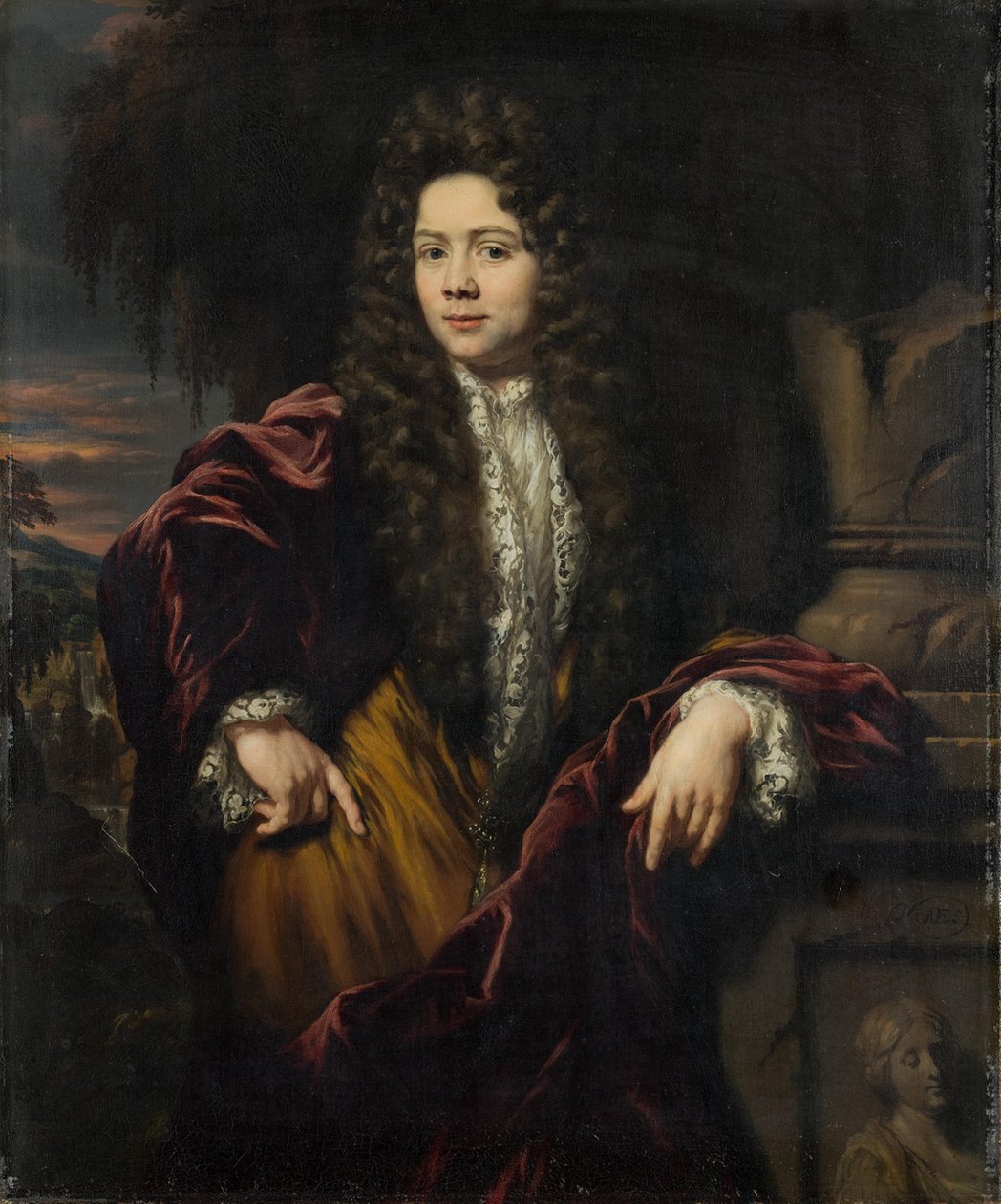 Willem Backer (1656-1731) door Nicolaes Maes