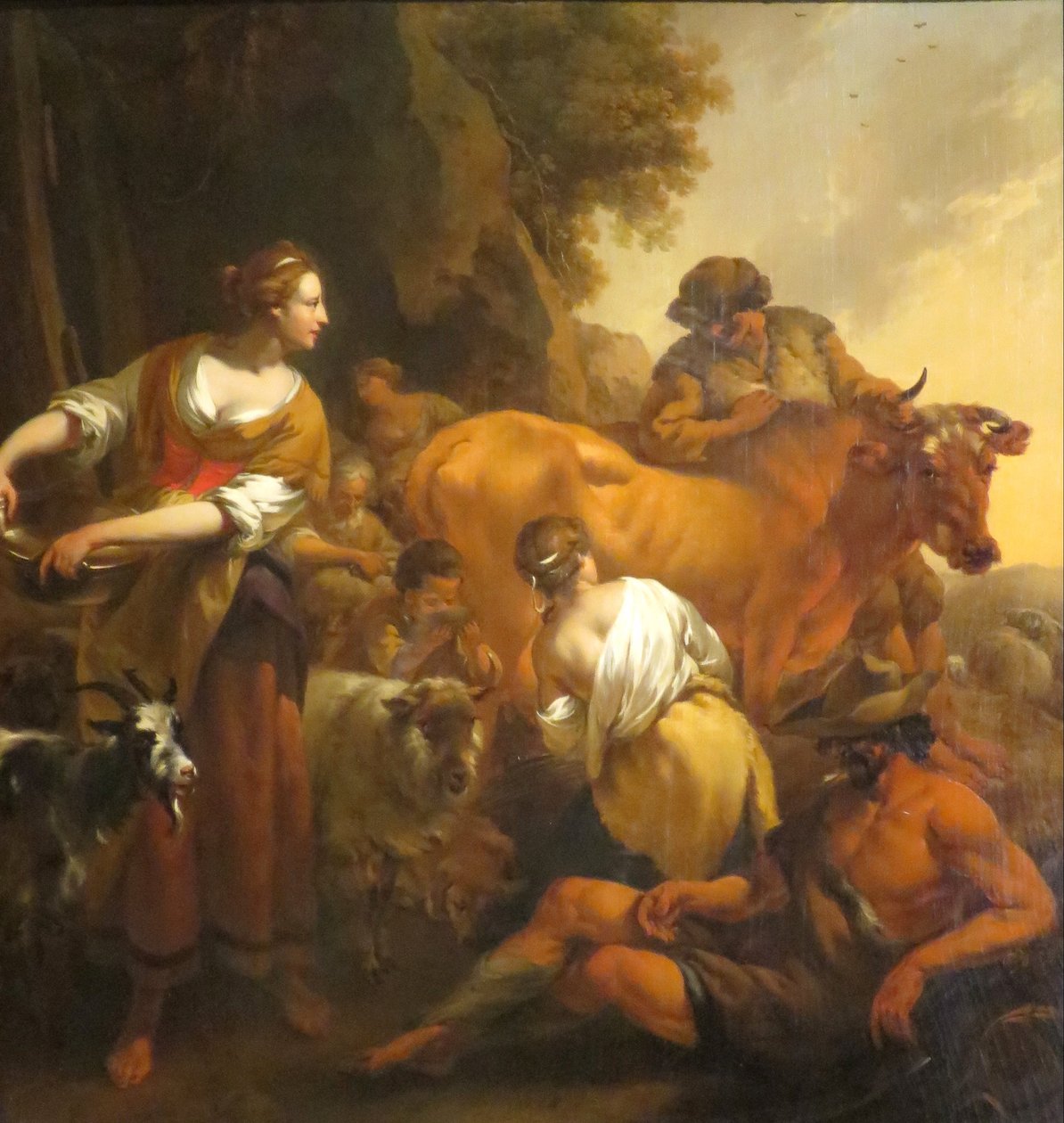 Pastorale scène door Nicolaes Pieterszoon Berchem