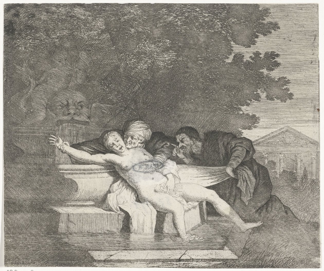 Susanna en de ouderlingen door Nicolaes Van Helt Stockade