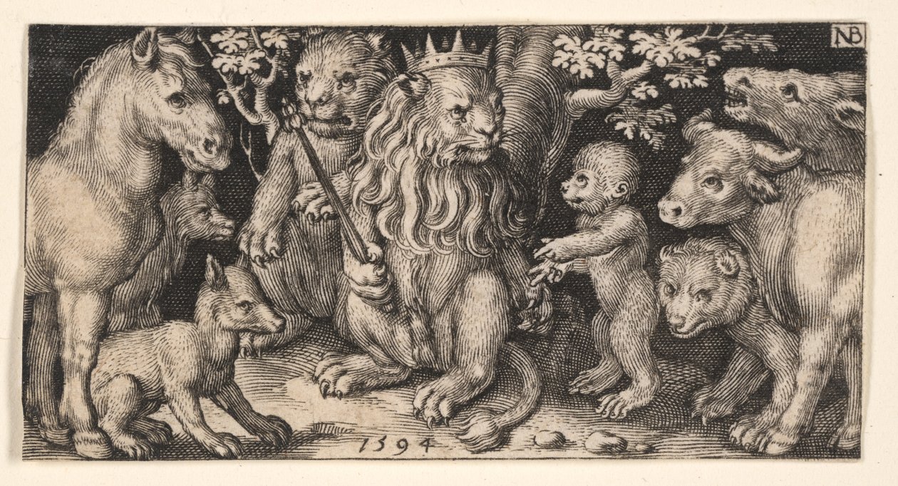 Gekroonde leeuw uit Gevecht met chimera