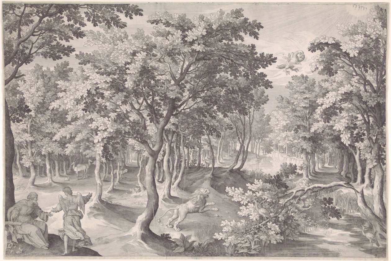 Vijfde visioen van Ezra door Nicolaes de Bruyn