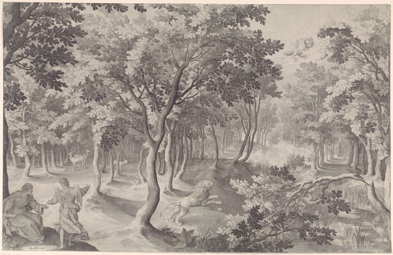 Vijfde visioen van Ezra door Nicolaes de Bruyn
