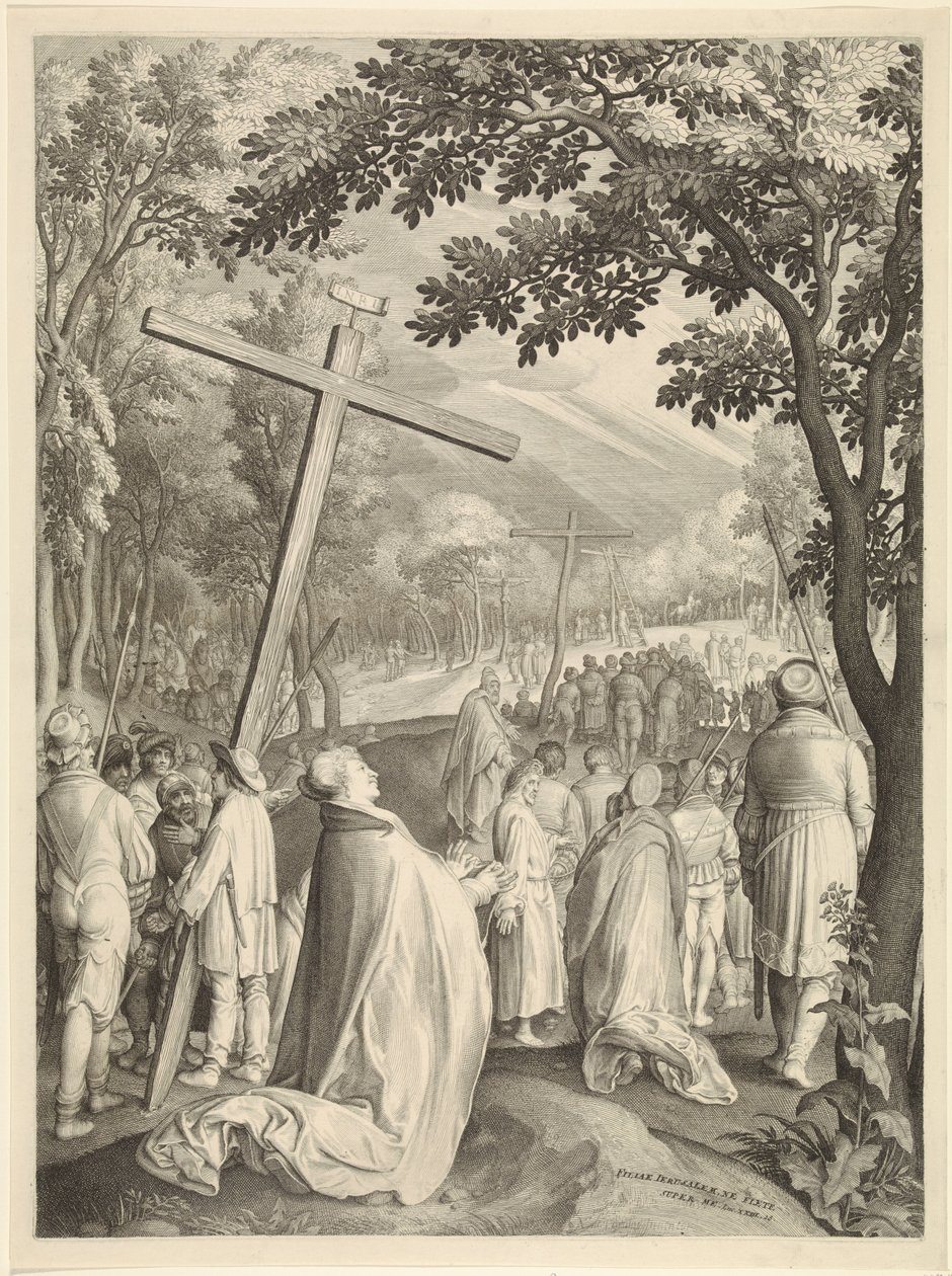 Zweetdoek van Veronica (Passie van Christus) door Nicolaes de Bruyn