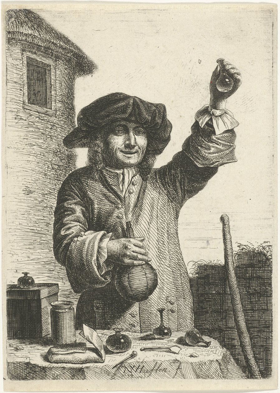 Kwakzalver door Nicolaes van Haeften