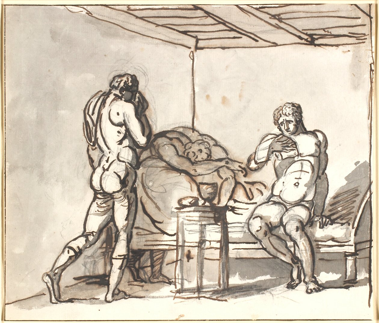 Perikles bezoekt Anaxagoras, die Athene