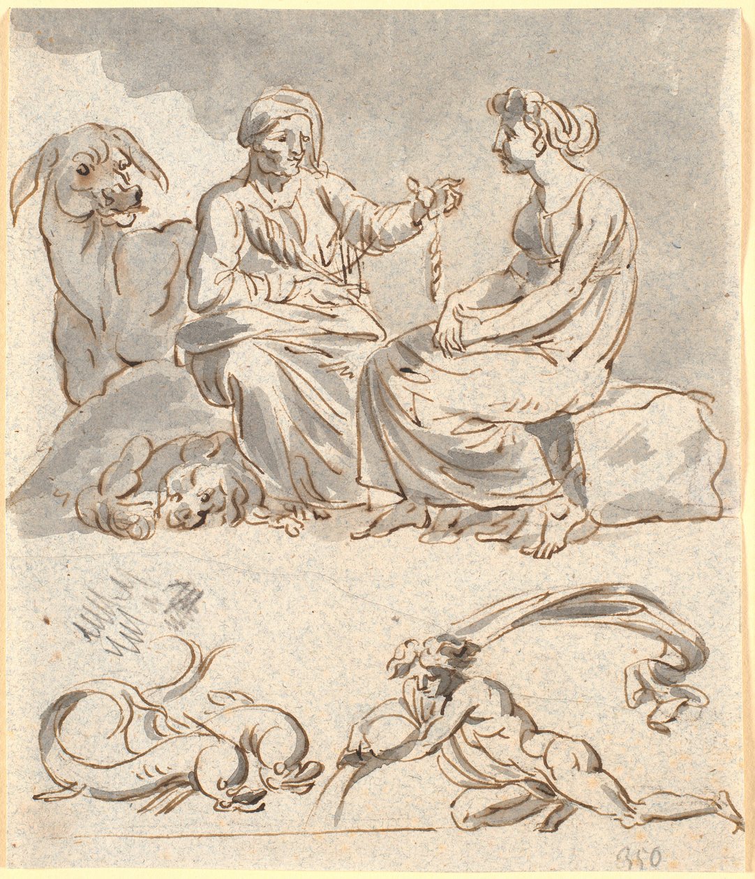 Ontwerp voor scène uit Apuleius