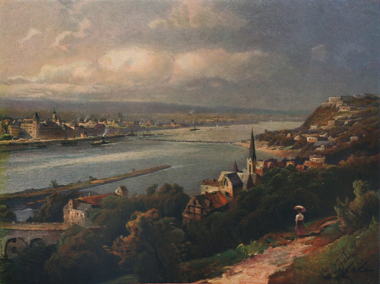 Coblenz en Ehrenbreitstein, 1923 door Nicolai Astudin