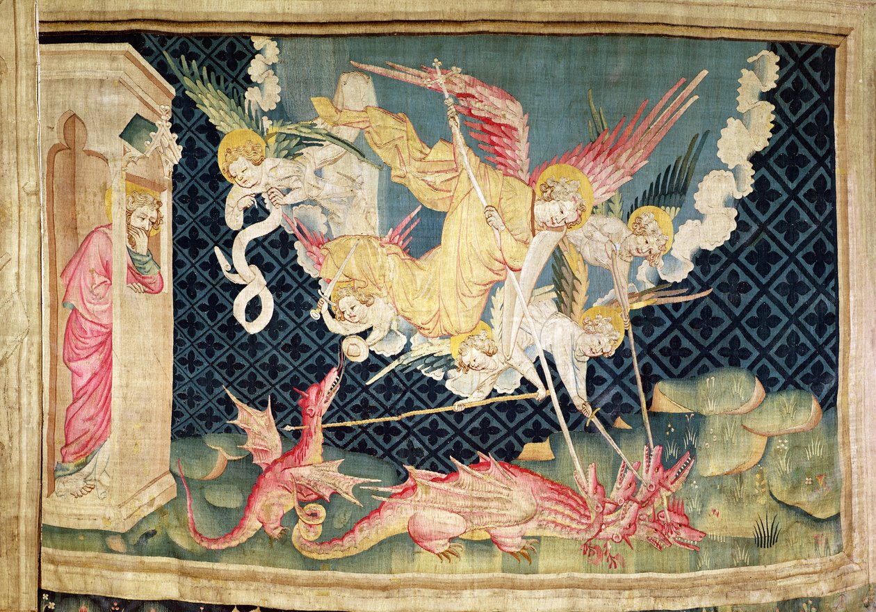 St. Michael en zijn engelen vechten tegen de draak, nr.36 uit 