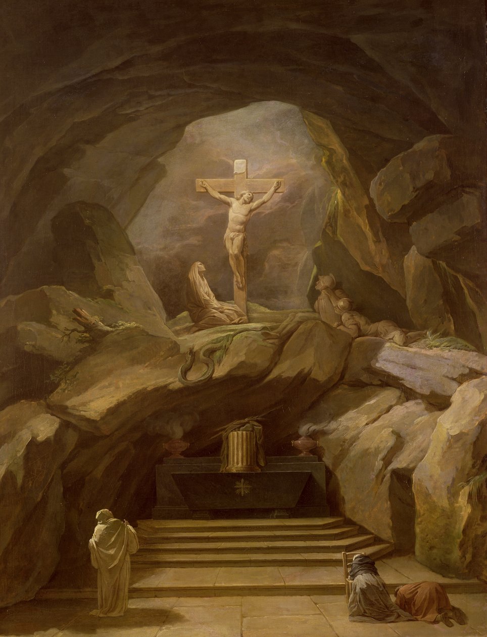 Studie voor de Chapelle du Calvaire in de Eglise de Saint-Roch door Nicolas-Bernard Lepicie