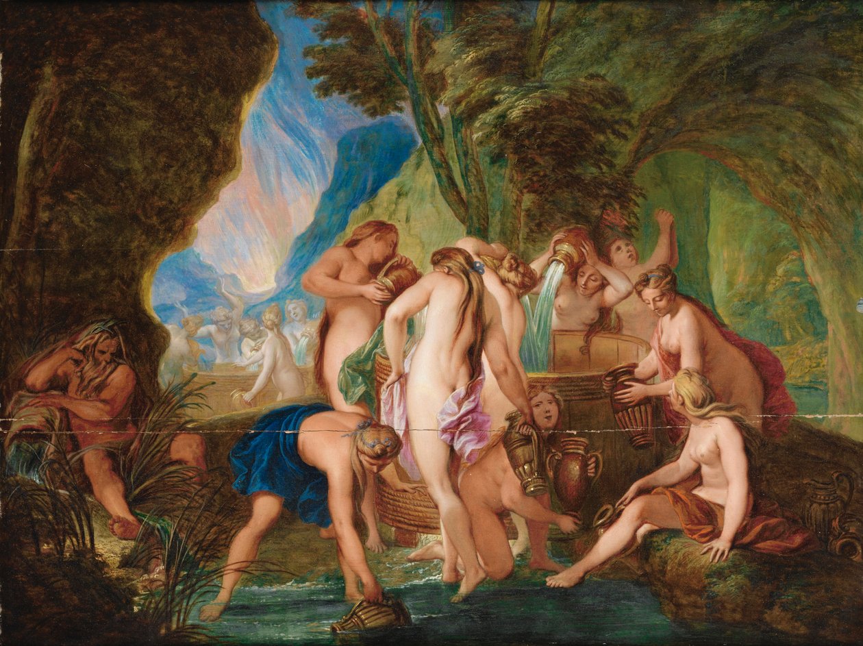 De Danaïden in de hel door Nicolas Bertin