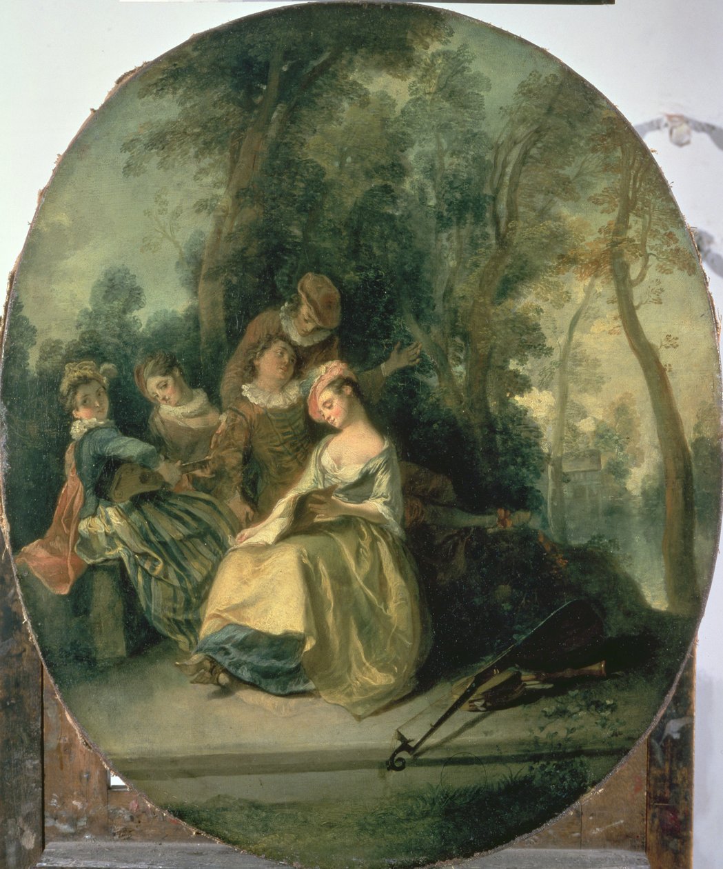 Concert in het park, 1725 door Nicolas Lancret