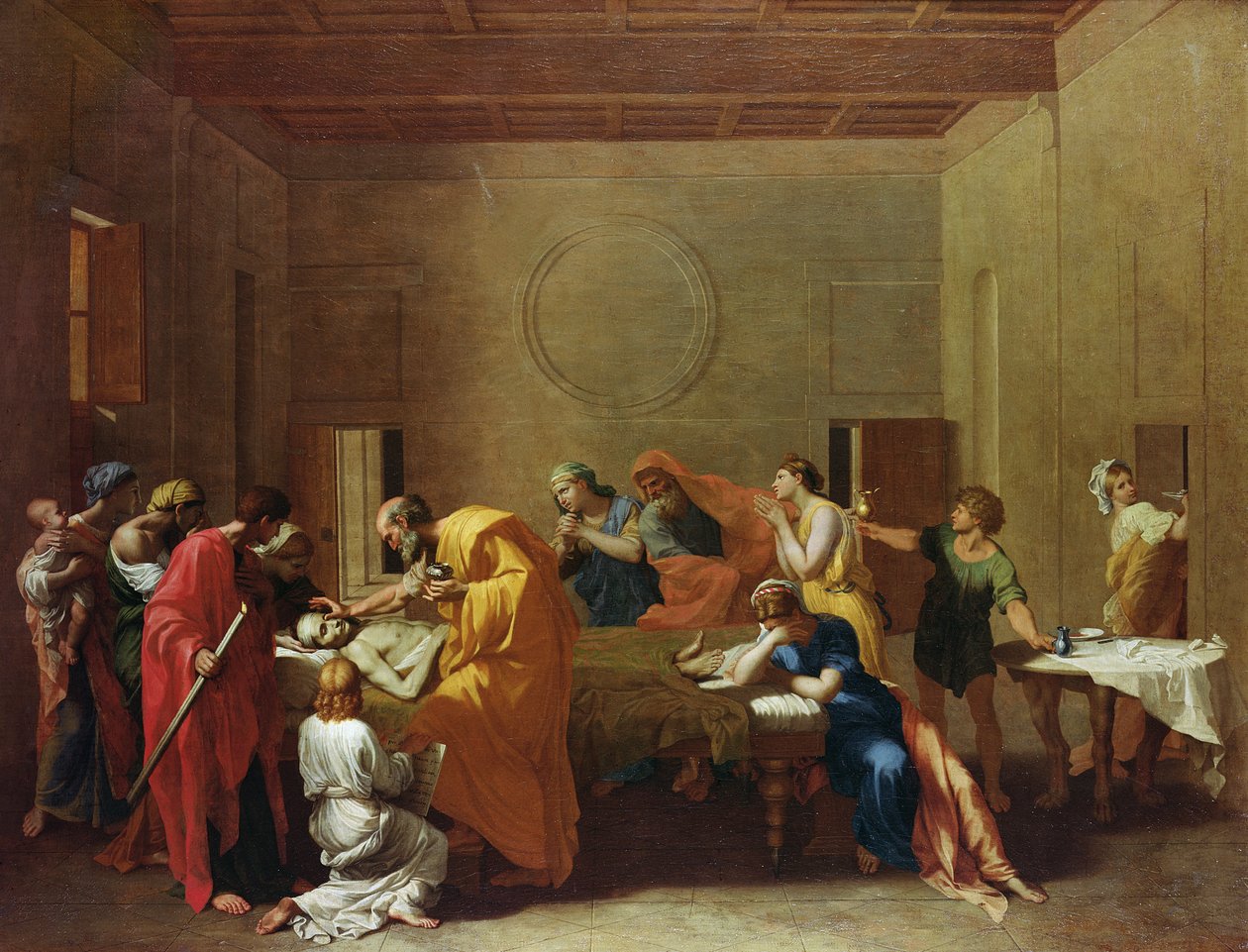 Laatste Sacrament, ca. 1637-40 door Nicolas Poussin