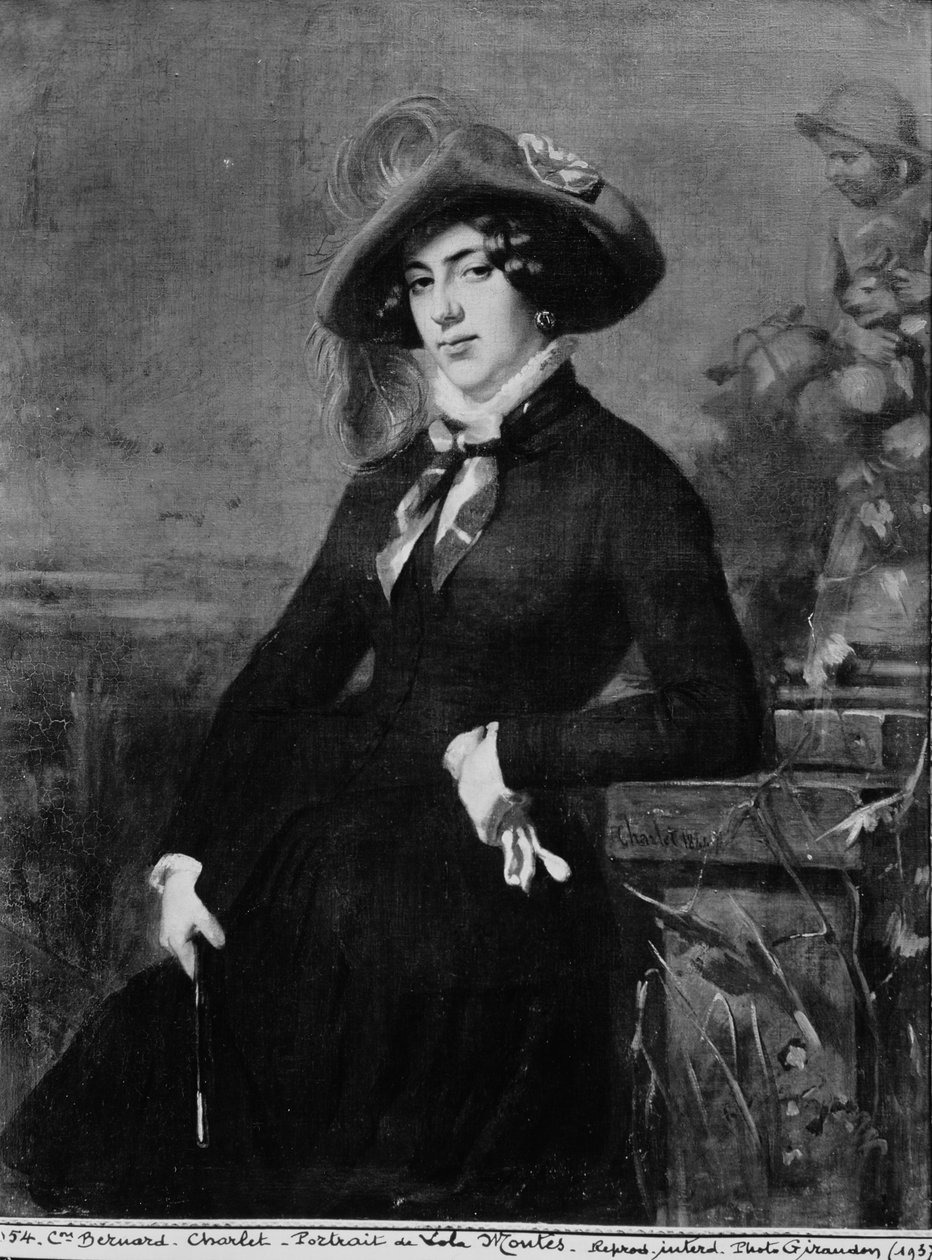 Portret van Lola Montez (1821-61), 1844 door Nicolas Toussaint Charlet