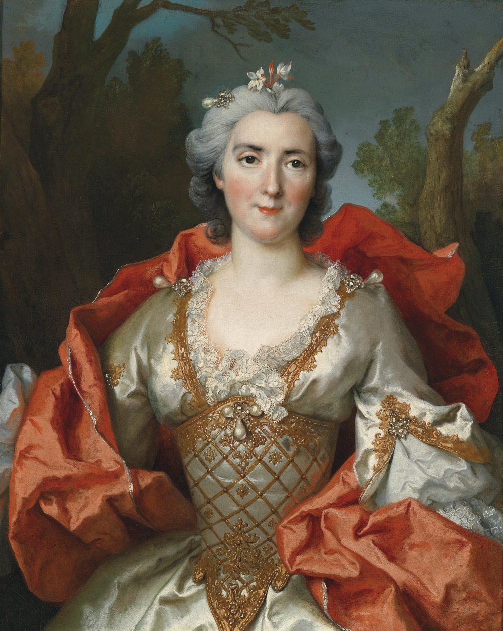 Portret van een dame door Nicolas de Largillière