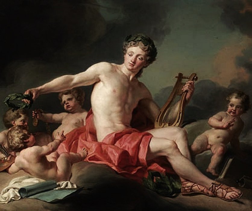 Apollo Kroon de Kunsten door Nicolas Guy Brenet